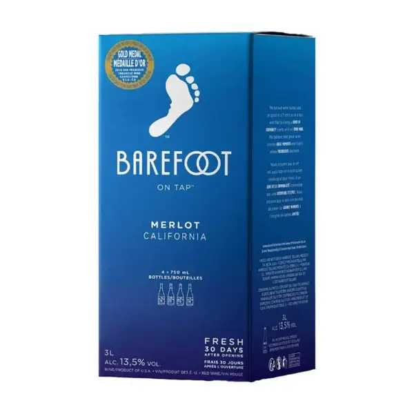 Barefoot Merlot 3 L Bag In Box