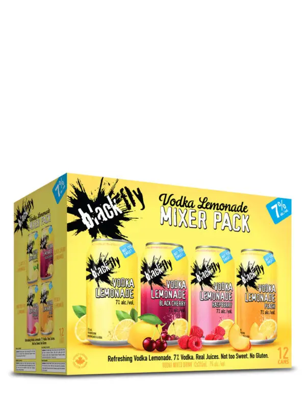Black Fly Vodka Lemonade Mixer 12 Pack Cans