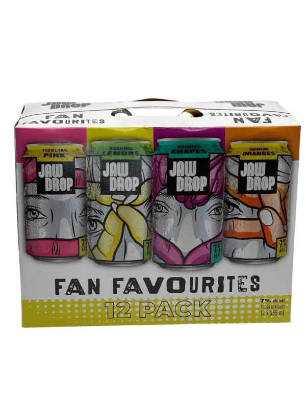 Jaw Drop Fan Favourites 12 Pack Cans