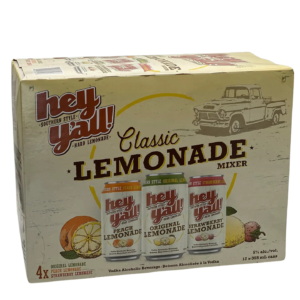 Hey Y'All Classic Lemonade Mixer 12 Pack Cans