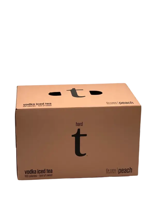 Hard T Peach Vodka Iced Tea 6 Pack Cans