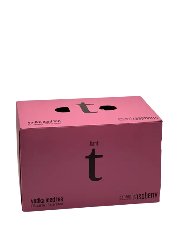 Hard T Raspberry Vodka Iced Tea 6 Pack Cans