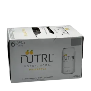 Nutrl Vodka Soda Pineapple 6 Pack Cans