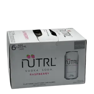 Nutrl Vodka Soda Raspberry 6 Pack Cans