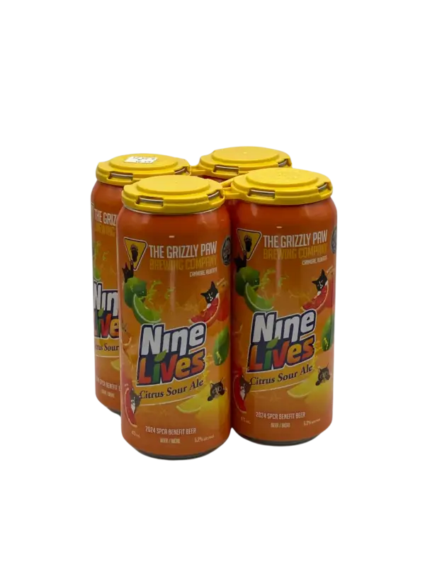 Grizzly Paw Nine Lives Citrus Sour Ale 4 Pack Cans