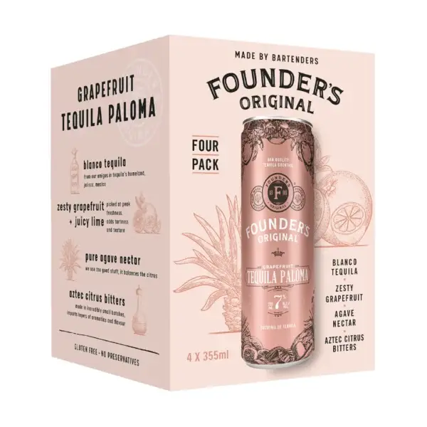 Founder'S Original Tequila Paloma 4 Pack Cans
