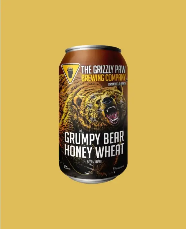 Grizzly Paw Grumpy Bear Honey Wheat 6 Pack Cans