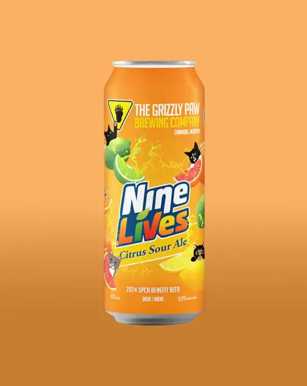 Grizzly Paw Nine Lives Citrus Sour Ale 4 Pack Cans