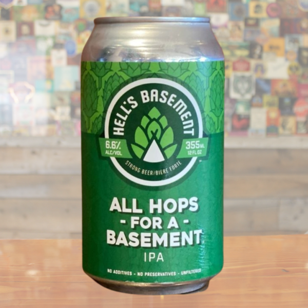 Hell'S Basement Brewing All Hops For A Basement Ipa 6 Pack Cans