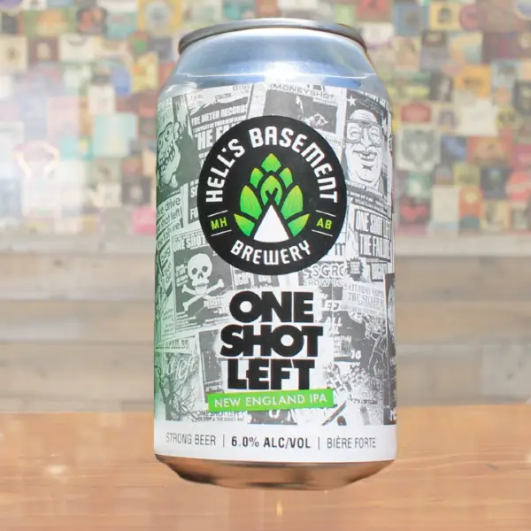 Hell'S Basement Brewing One Shot Left New England Ipa 6 Pack Cans