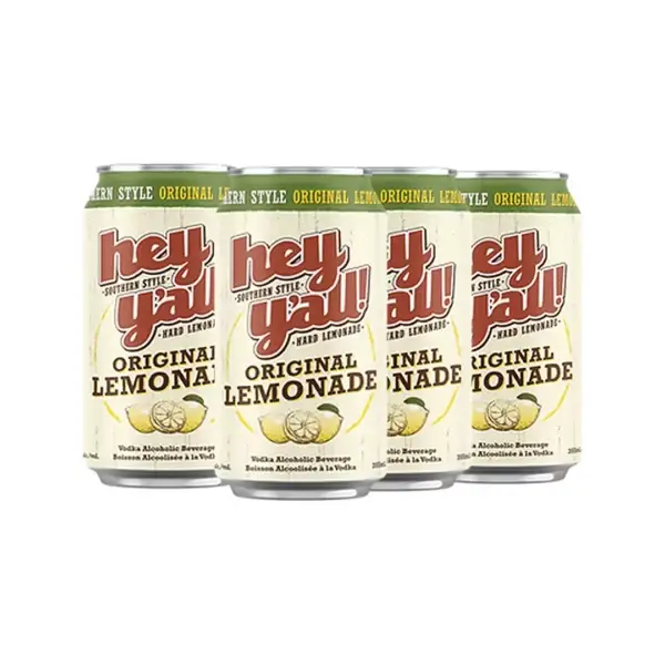Hey Y'All Southern Hard Lemonade 6 Pack Cans