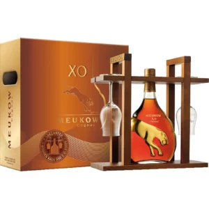 Meukow XO Cognac 750 mL Gift Pack