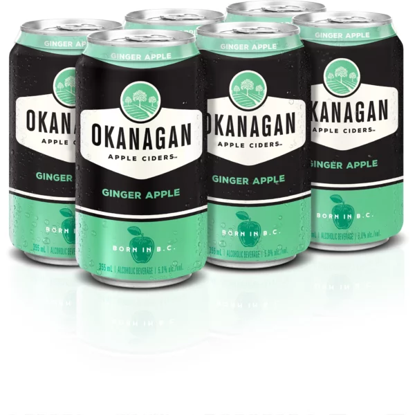 Okanagan Ginger Apple Cider 6 Pack Cans