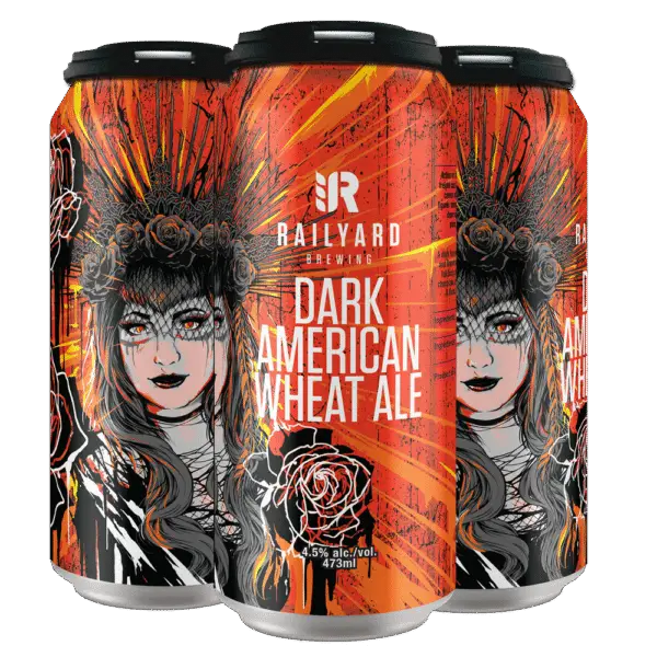 Railyard Brewing Dark American Wheat Ale 4 Pack Cans
