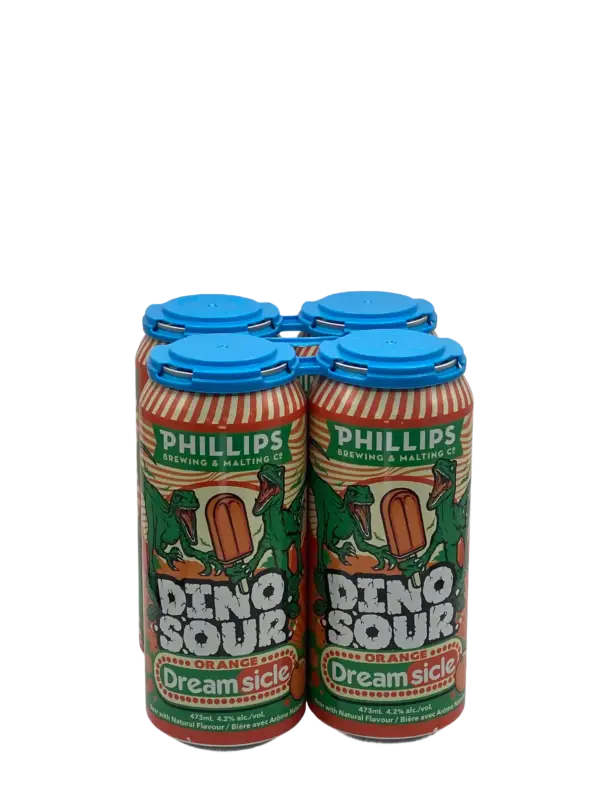Phillips Brewing Dinosour Orange Dreamsicle 4 Pack Cans