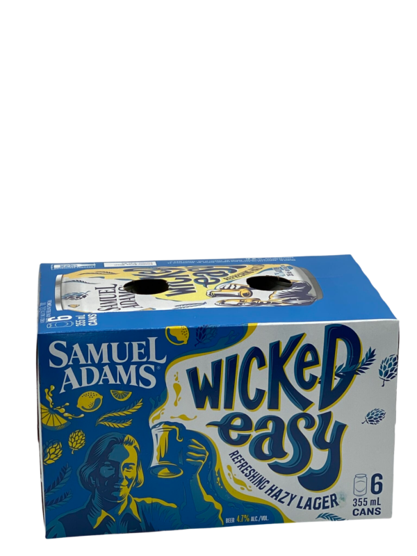 Samuel Adams Wicked Easy Refreshing Hazy Lager 6 Pack Cans 