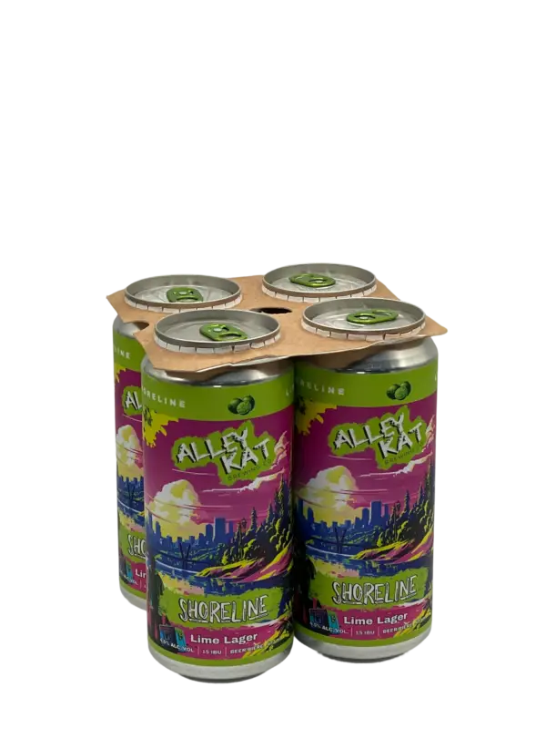 Alley Kat Shoreline Lime Lager 4 Pack Cans