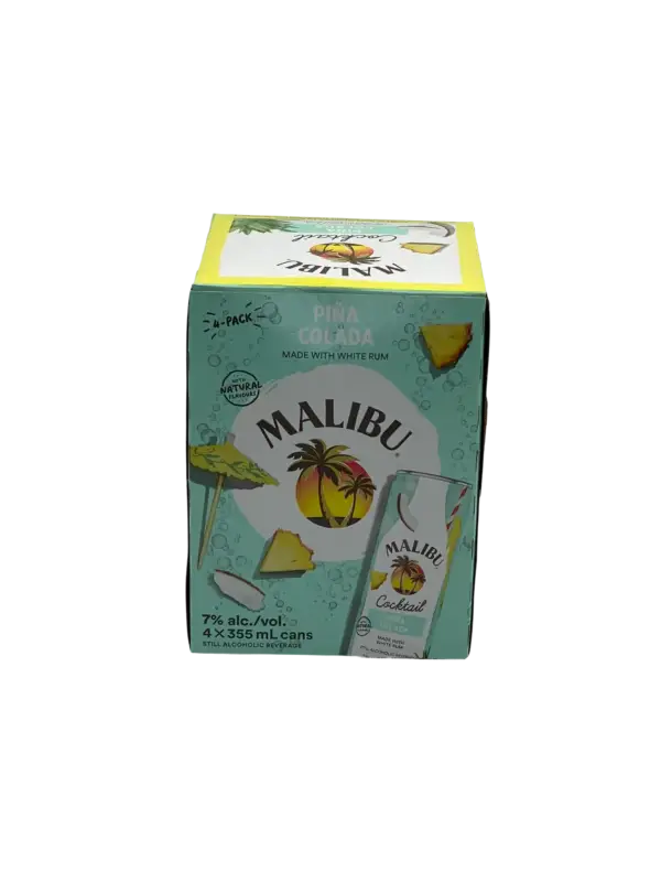 Malibu Pina Colada 4 Pack Cans