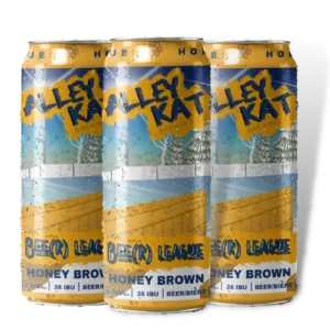 Alley Kat Brewing Bee League Honey Brown 4 Pack Cans