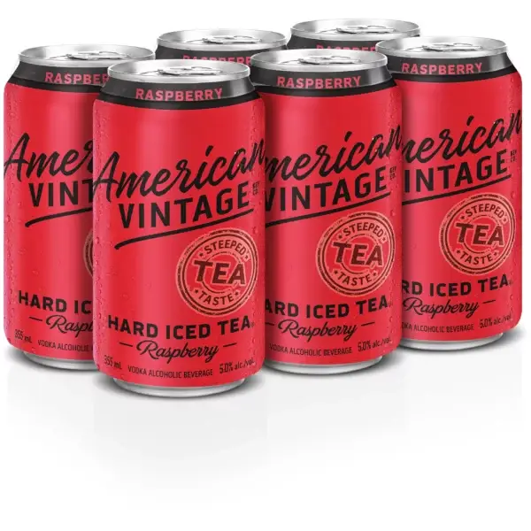 American Vintage Raspberry 6 Pack Cans