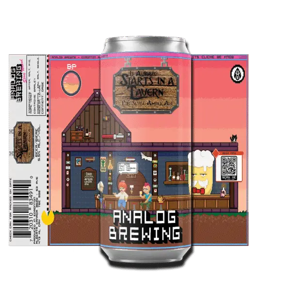 Analog Brewing It Always Starts In A Tavern Pub Style Amber Ale 4 Pack Cans