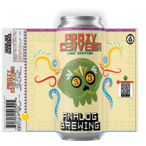 Analog Brewing Proxy Cerveze Lime Cerveza 4 Pack Cans