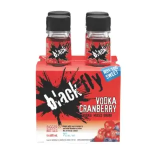 Black Fly Vodka Cranberry 4 Pack Bottles