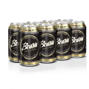 Brava Lager 8 Pack Cans