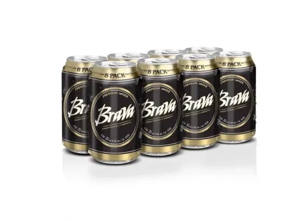 Brava Lager 8 Pack Cans