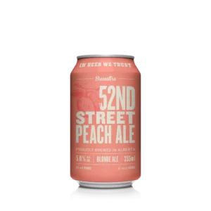 Brewsters Brewing 52nd Street Peach Ale 6 Pack Cans