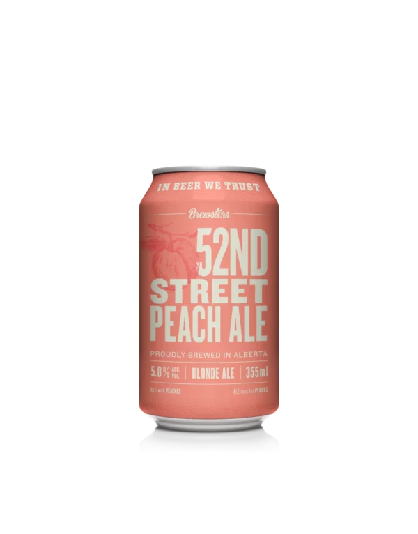 Brewsters Brewing 52Nd Street Peach Ale 6 Pack Cans