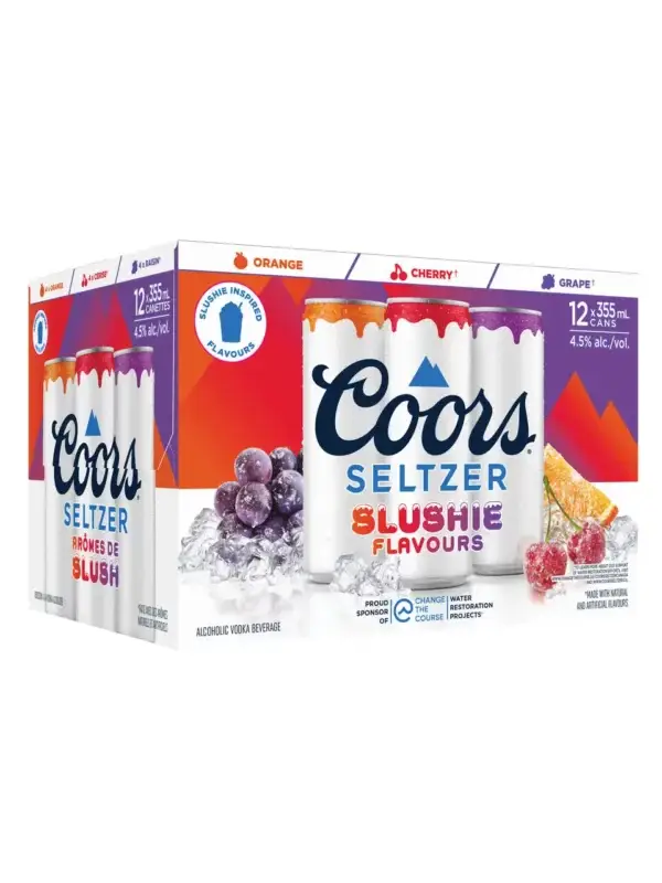 Coors Seltzer Slushie Flavours 12 Pack Cans