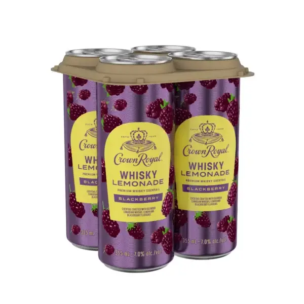 Crown Royal Blackberry Whisky Lemonade 4 Pack Cans
