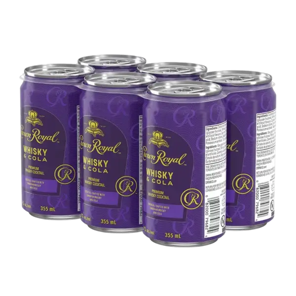 Crown Royal Whisky &Amp; Cola 6 Pack Cans
