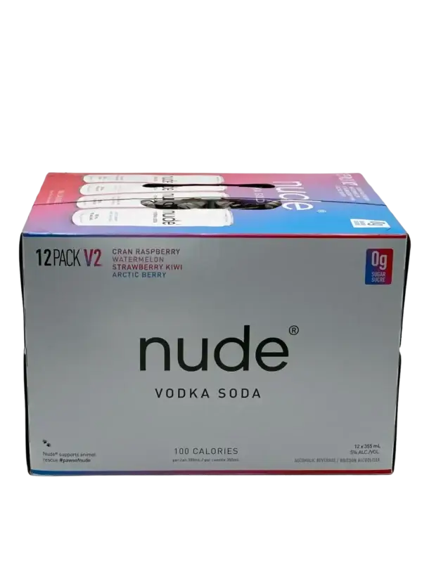 Nude Vodka Soda V2 Variety 12 Pack Cans
