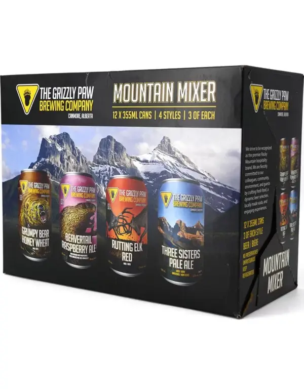 Grizzly Paw Mountain Mixer 12 Pack Cans