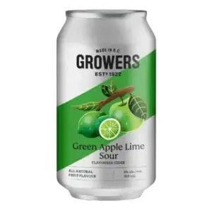 Growers Green Apple Lime Sour Cider 6 Pack Cans