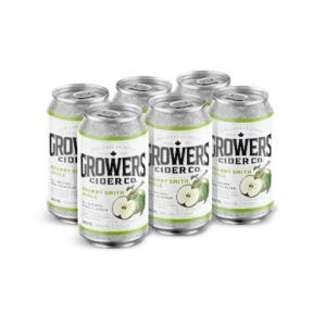 Growers Tart Granny Smith Apple Cider 6 Pack Cans