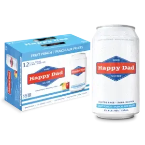 Happy Dad Hard Seltzer Fruit Punch 12 Pack Cans