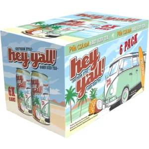 Hey Y'All Piña Colada Hard Iced Tea 6 Pack Cans