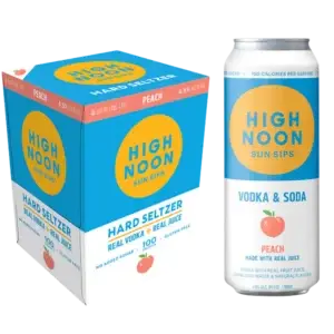 High Noon Peach 4 Pack Cans