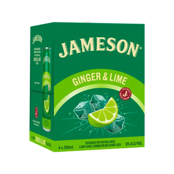 Jameson Ginger &Amp; Lime 4 Pack Cans