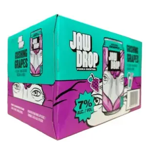Jaw Drop Gushing Grapes 6 Pack Cans