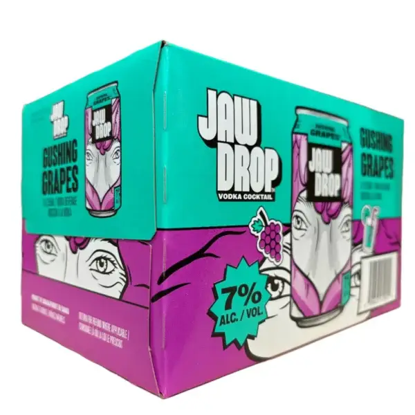 Jaw Drop Gushing Grapes 6 Pack Cans