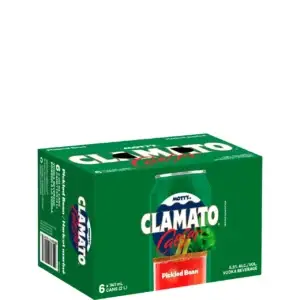 Mott’s Clamato Caesar Pickled Bean 6 Pack Cans