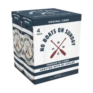 No Boats On Sunday BC Original Apple Cider 4 Pack Cans
