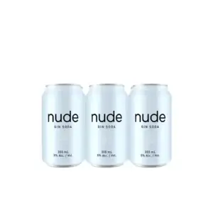 Nude Gin Soda Lemon 6 Pack Cans