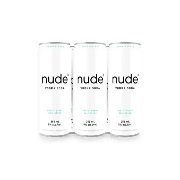 Nude Vodka Soda Arctic Berry 6 Pack Cans