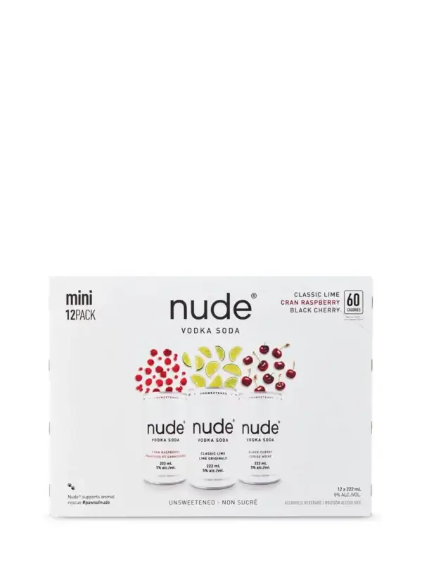 Nude Vodka Soda Mini Mix 12 Pack Cans