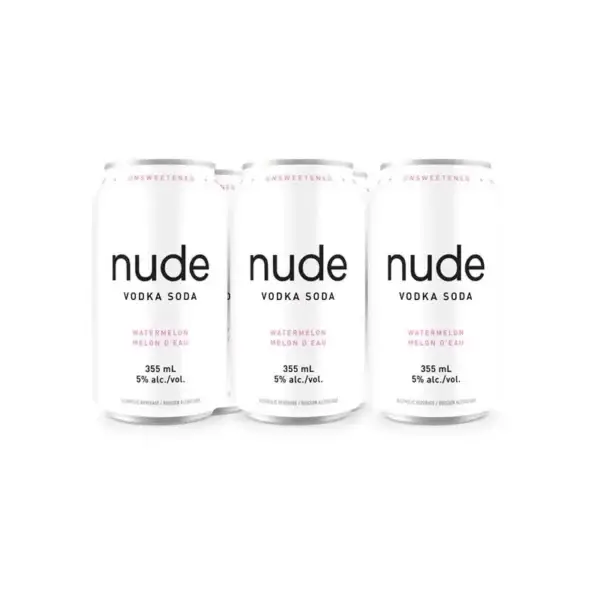 Nude Vodka Soda Watermelon 6 Pack Cans